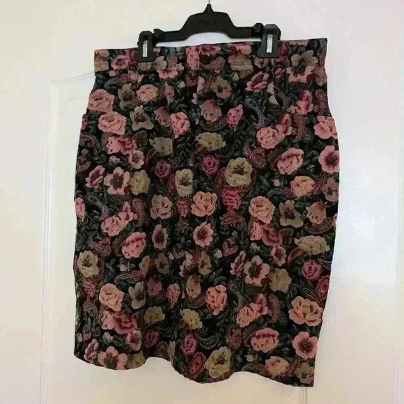 Vintage pink floral plus size 18 Jessica skirt - Picture 1 of 9